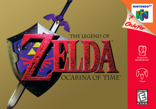 The Legend of Zelda: Ocarina of Time original Nintendo 64 box art