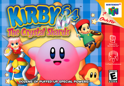 Kirby 64: The Crystal Shards original Nintendo 64 box art