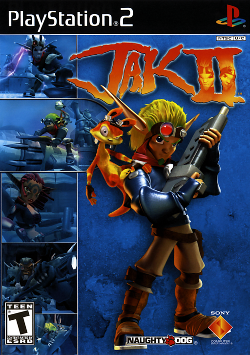 Jak II original PlayStation 2 box art